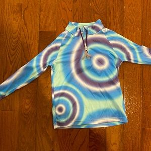Girls ski layer from Spyder - frayed by zipper